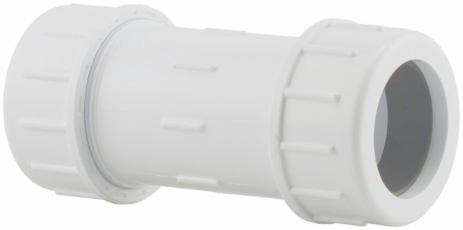 PVC COMPRESSION COUPLING 3/4