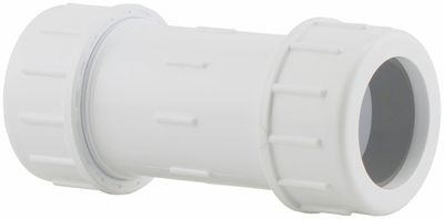 PVC COMPRESSION COUPLING 3/4