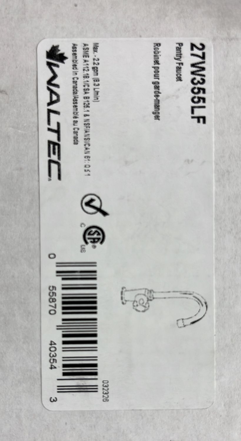 PANTRY FAUCET WALTEC 27W355