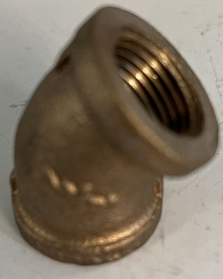 BRASS ELBOW 45 3/8
