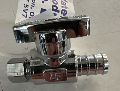 "PEX CRIMP X 1/4"" STR STOP"