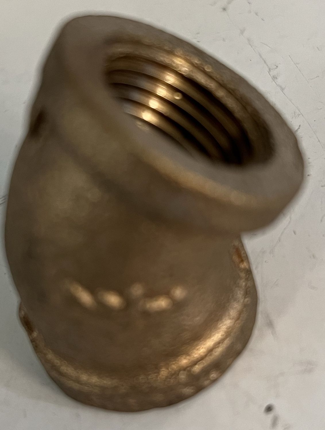 BRASS ELBOW 45 1/2