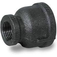 BLACK IRON RED COUPLING 1/4X1/8