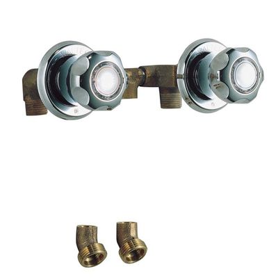 WALTEC 29W521 Two Handle Auto Wash Faucet, anti-water hammer outlets