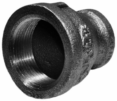 1/2" X 1/8" BLACK IRON REDUCING COUPLING