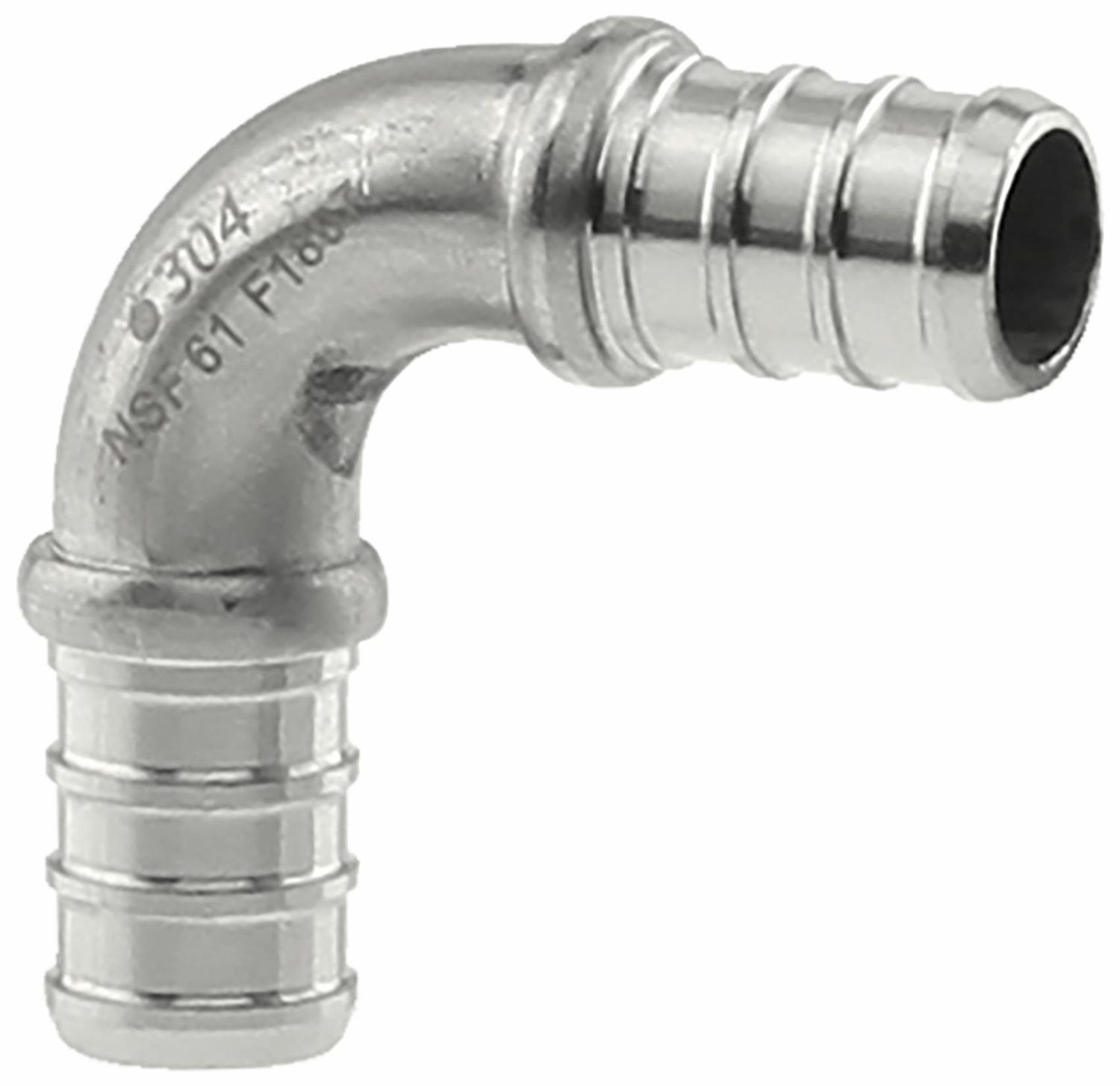 PEX CRIMP SS 90 ELBOW 1/2"