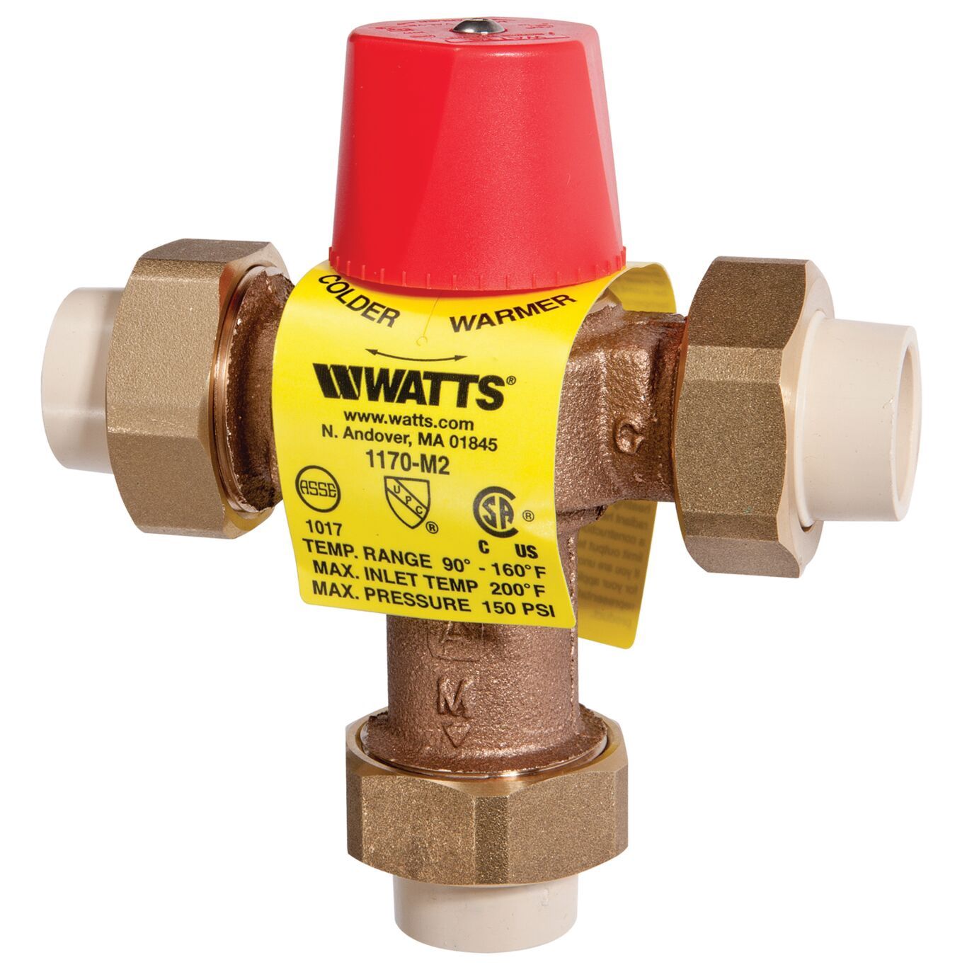 "WATTS 1/2"" FPT HOT WATER TANK TEMPERING VALVE"