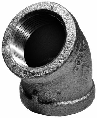 1 1/4" BLACK IRON 45 DEGREE ELBOW