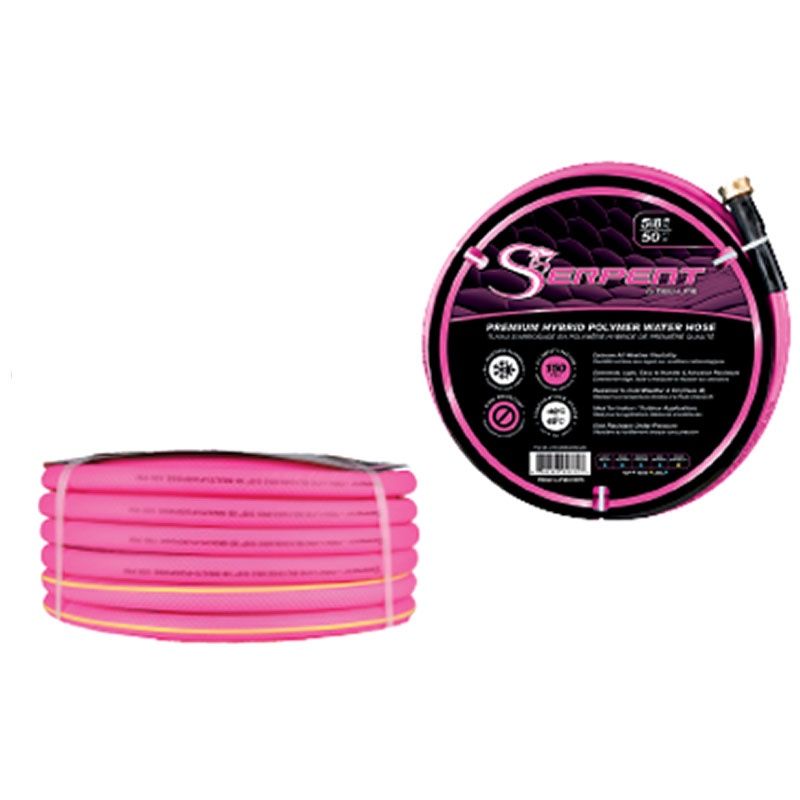 PINK 5/8" 25 FT GARDEN HOSE, NEWLINE