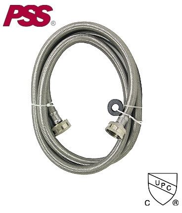 "WASHING MACHINE FLEX HOSE 60"" S/S BRAID"