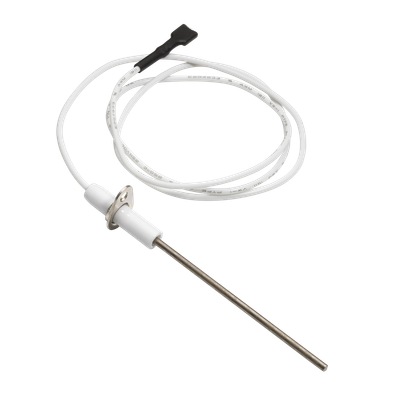 10-760 ROBERTSHAW FLAME SENSOR ASSY 4 ROD W/ 30 LEAD TEFLON INSULATED LEAD WIRE W/ A 482 DEGF CONNECTS TO 1/4 QC TERMINAL
