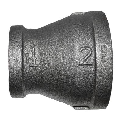 1 1/2" x 1 1/4" BLACK IRON REDUCING COUPLING
