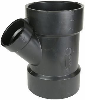 ABS HHH WYE 3 X 1 1/4 REDUCING