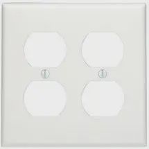 88016W 2 G 2 DUPLES PLATE WHITE