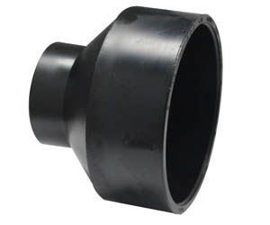 4" X 2" ABS SXS RED COUPLING