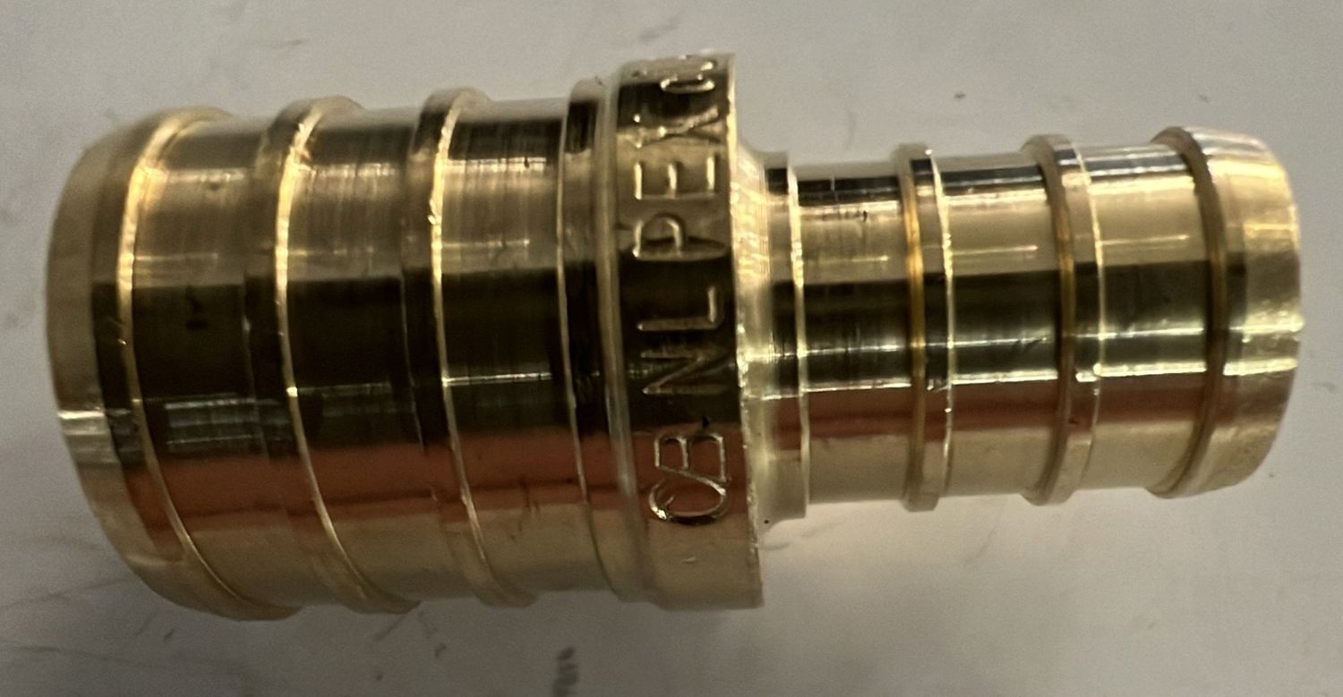 PEX CRIMP 3/4 x 1/2 COUPLER