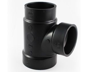 2"X1-1/2"X1-1/2" ABS SXSXS REDUCING SANITARY TEE