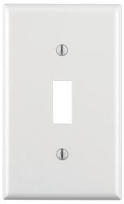 88001W SWITCH PLATE 1G WHITE