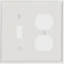 88005W 2 G COMBINATION PLATE WHITE