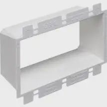 BE3 PLASTIC BOX EXTENSION 3 GANG