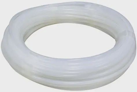 PLASTIC WHITE TUBING PER FOOT 3/8"