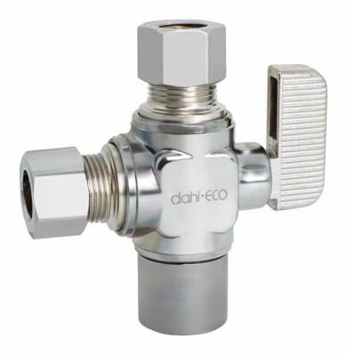 DBL STOP 1/2"S x 3/8"OD x 3/8"OD