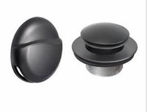 332809MBP WASTE AND OVERFLOW MATTE BLACK TRIM KIT