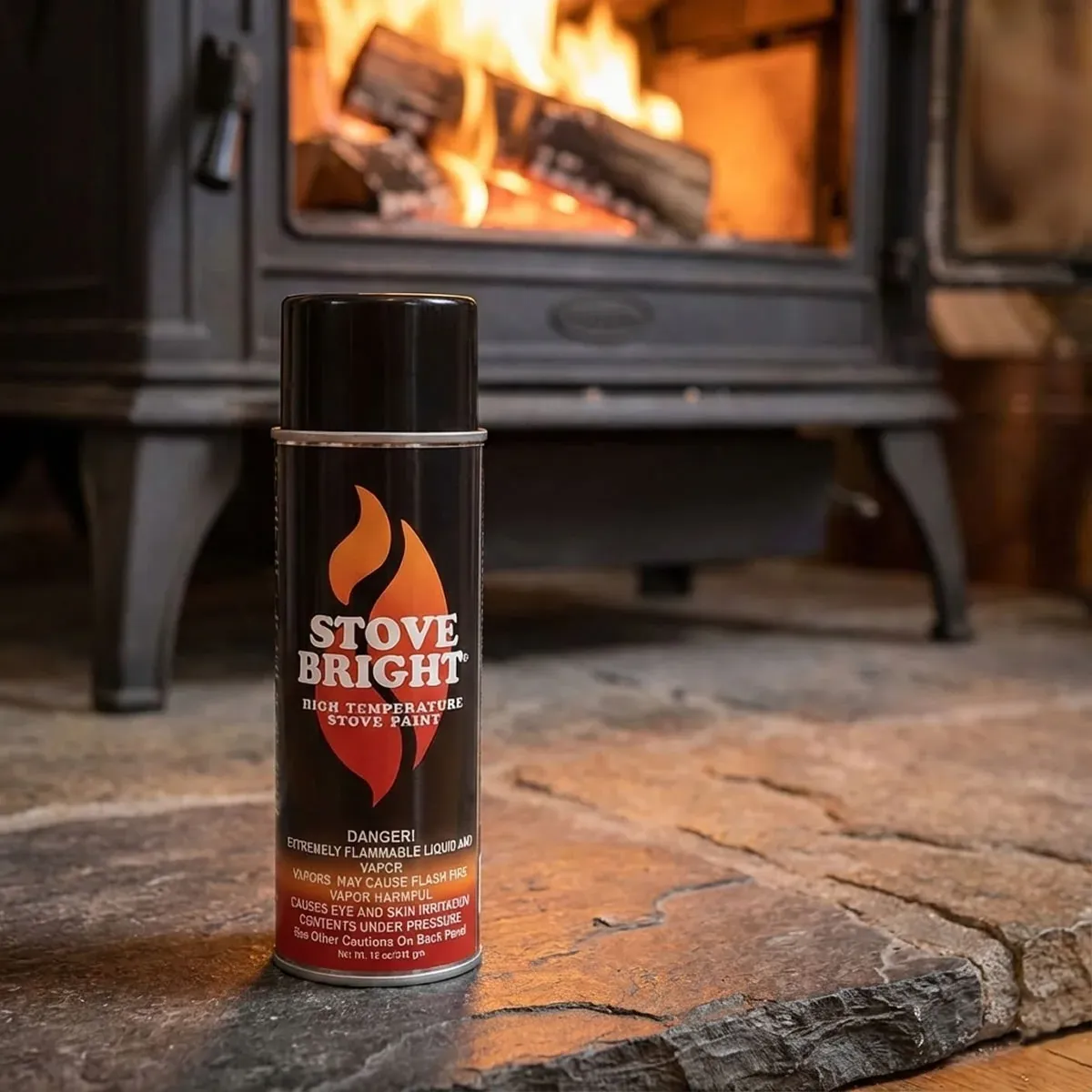 FLAT BLACK STOVE PAINT HIGH TEMP
