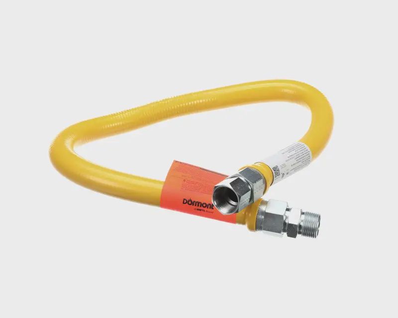 GAS FLEX HOSE YELLOW STATIONARY, 36"