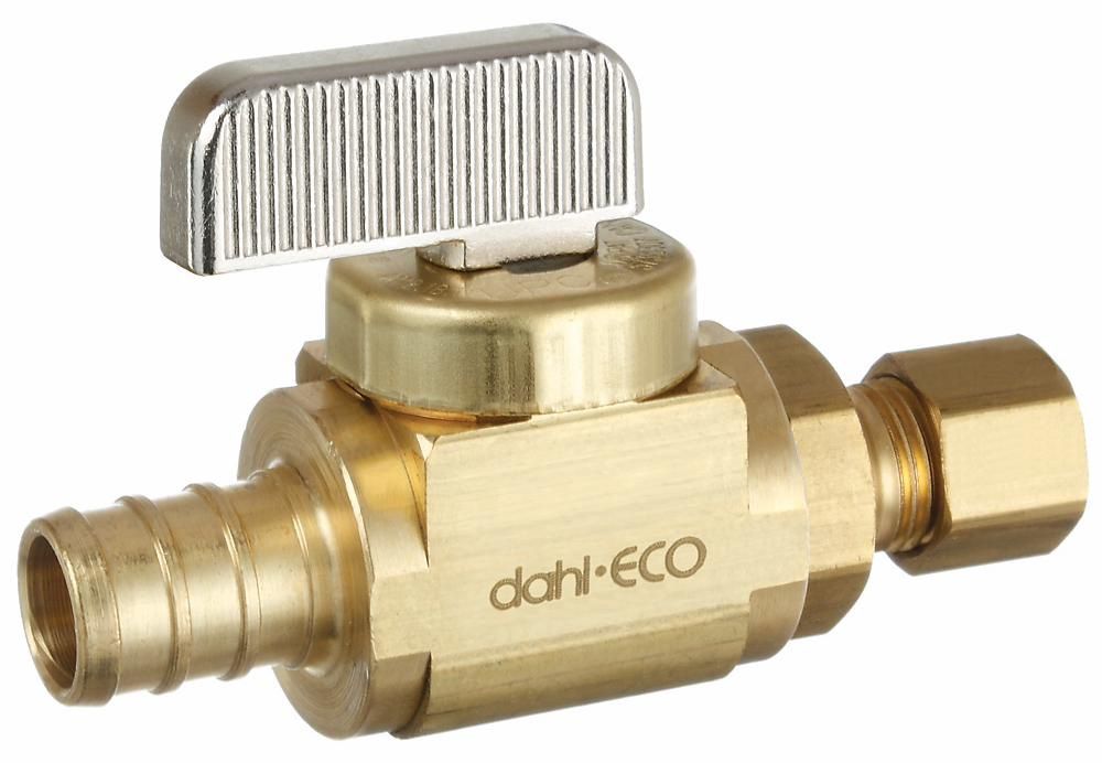 1/2 Crimpex x 1/4 OD Compression Straight Stop  Dahl Brothers 521-PX3-30