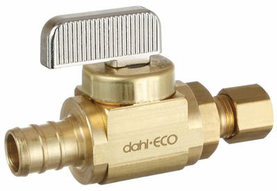 1/2 Crimpex x 1/4 OD Compression Straight Stop  Dahl Brothers 521-PX3-30