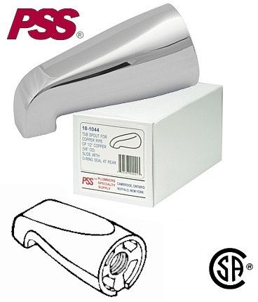 SLIP ON TUB SPOUT