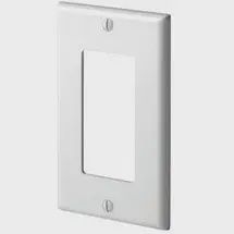 1-Gang Decora/GFCI Device Wallplate, Standard Size, Thermoset, White 80401-W