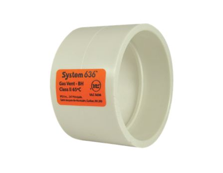 Ipex 196352, System 636 PVC Flue Gas Venting Fitting, 2 Coupling