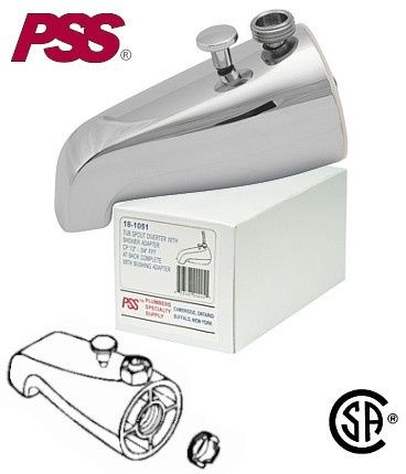 "TUB SPOUT DIV W SHOWER ADAPTER, 18-1051"
