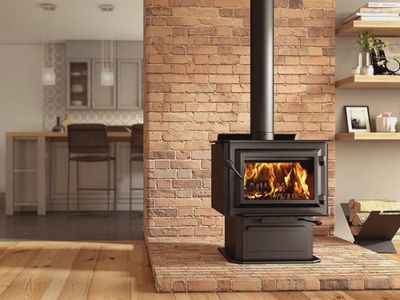 "VENTIS HES170 WOOD STOVE, 500-1800 SQFT"