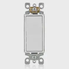 15 Amp Decora 3-Way Switch, Self-Grounding, White 5603-P2W