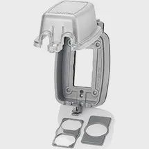 LEV IN USE COVER HEAVY DUTY 1GANG CLR