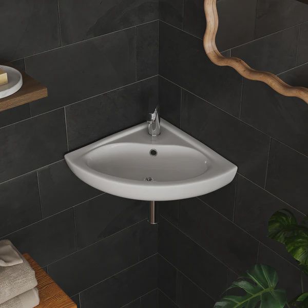 1350W CHEVIOT Wall-Mount Corner Sink