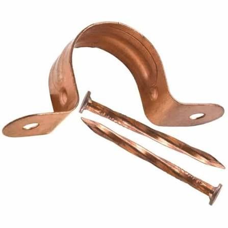 COPPER STRAP 3/4 W/NAILS PER EACH 1 STRAP W 2 NAILS
