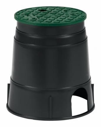 "VALVE BOX ROUND 6"" C/W LID, LANDSCAPE POT"