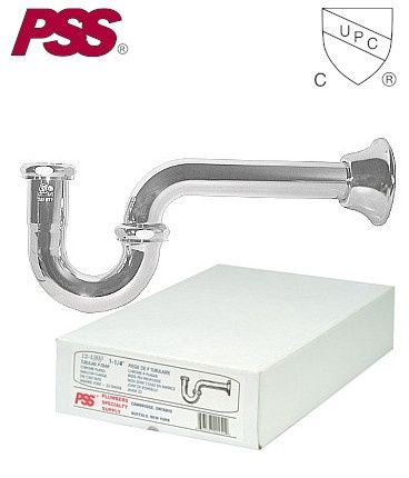 "12-1233 1 1/2""C/P P-TRAP, 20GAUGE"