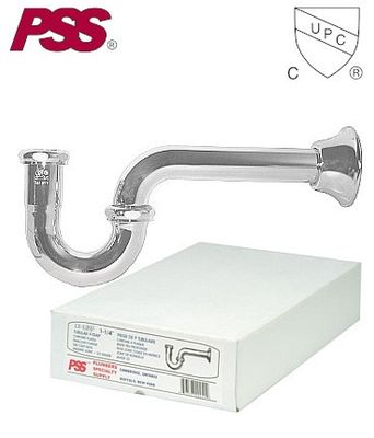"12-1233 1 1/2""C/P P-TRAP, 20GAUGE"