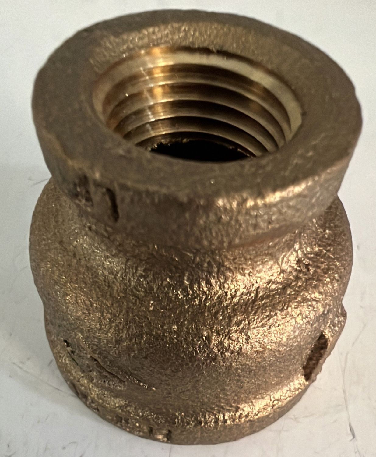 BRASS RED COUPLING 1x3/4