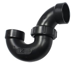 1-1/2" ABS UNION P-TRAP WITHOUT CLEANOUT