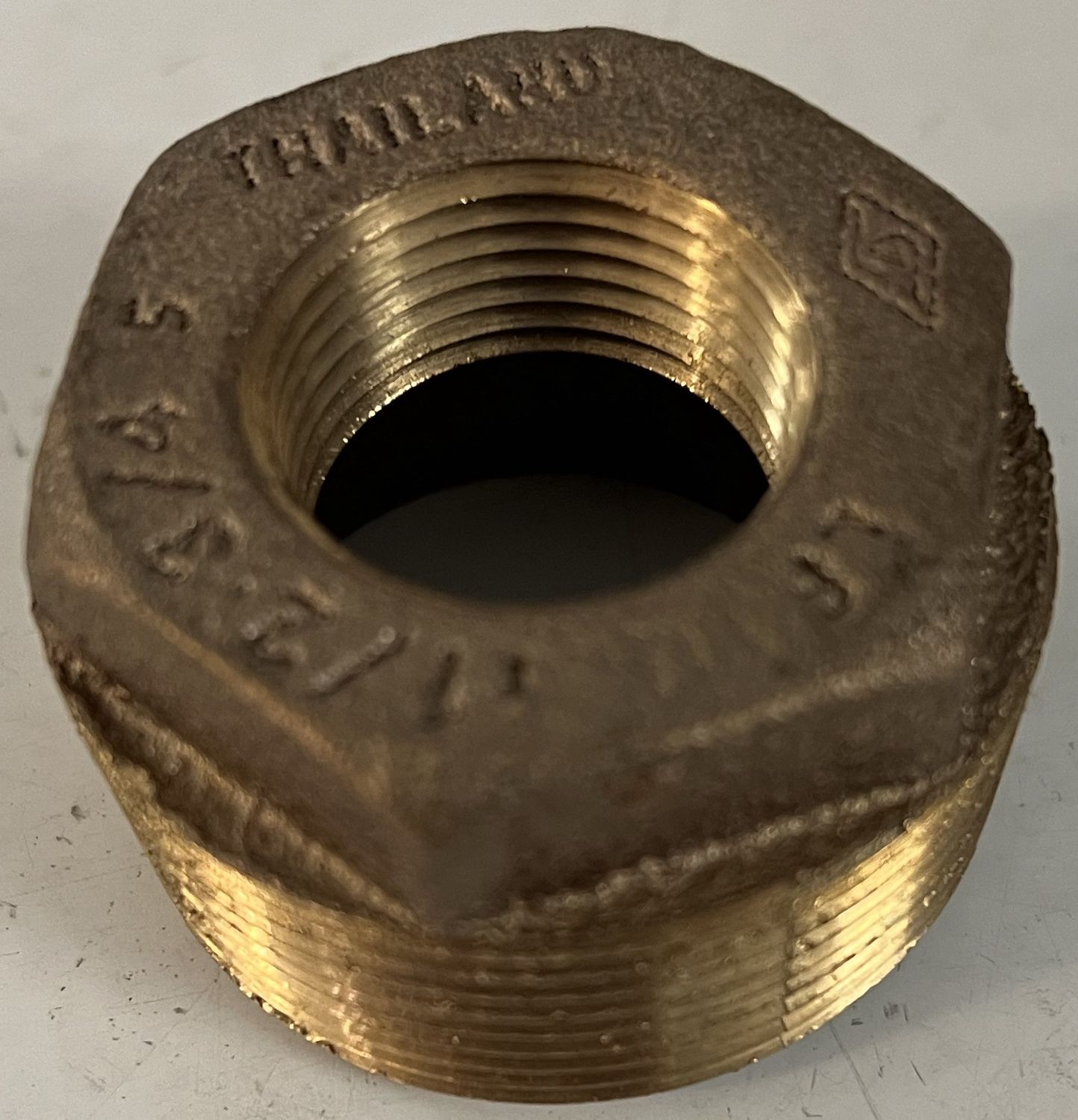 BRASS HEX BUSH 3/4x1/2