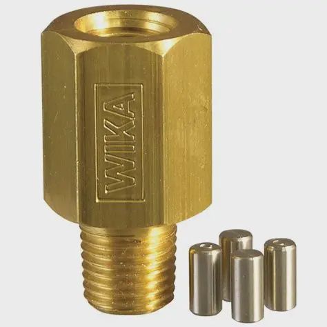 "SNUBBER VALVE BRASS SV14E, 1/4MPT X 1/4FPT"