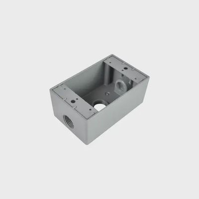RAB 3/4 in 1 Gang, 3 Entry Weatherproof Junction Box, Die Cast AluminumD5633"