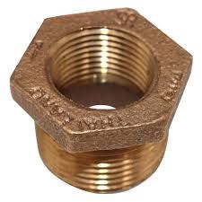 BRASS HEX BUSHING 1/2X1/8