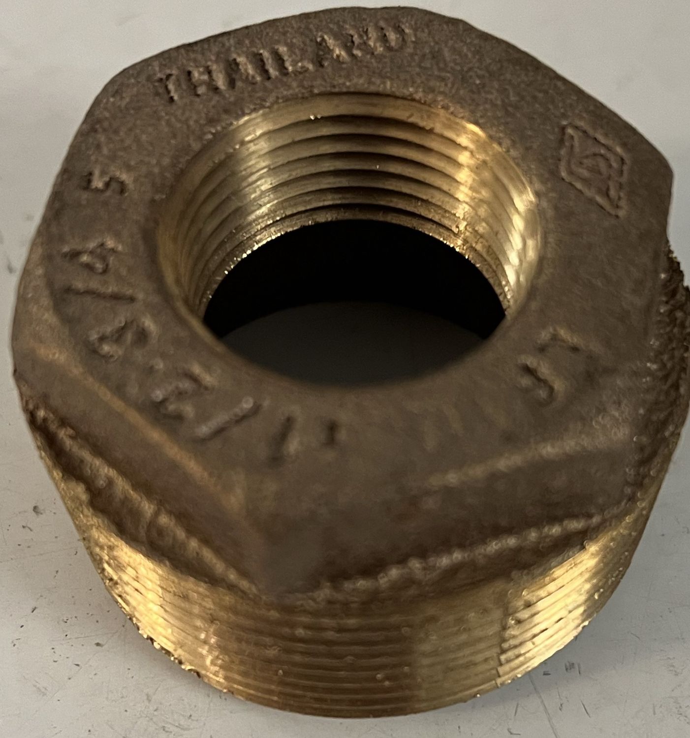 BRASS HEX BUSH 1/2X3/8